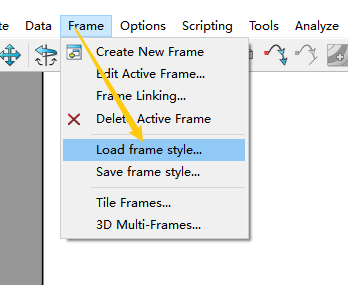 Tecplot如何保存frame style 并调用frame style