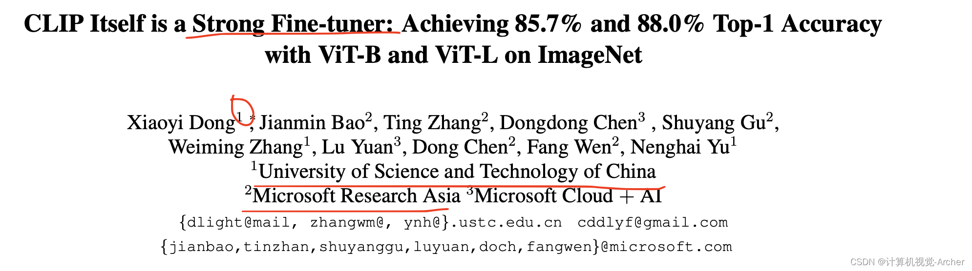 读论文---Clip微调---CLIP Itself is a Strong Fine-tuner