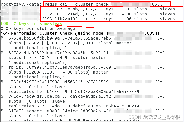 Docker的3主3从redis集群配置（扩容和缩容配置）