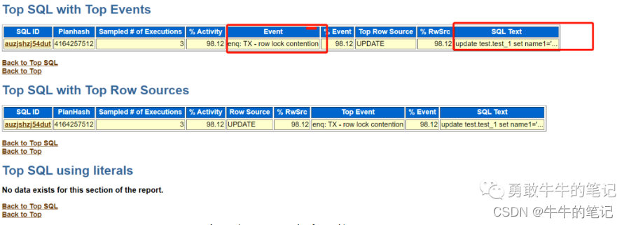 Oracle-enq: TX - row lock contention 等待事件分析