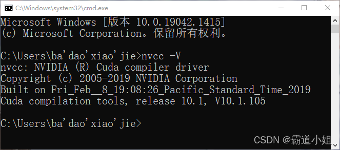 Windows下载安装cuda10.1详细步骤