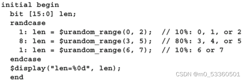 SystemVerilog----随机_systemverilog随机数-CSDN博客