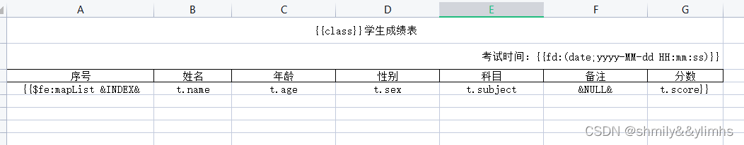 EasyPoi的excel模板预览与下载、导出简单/复杂数据