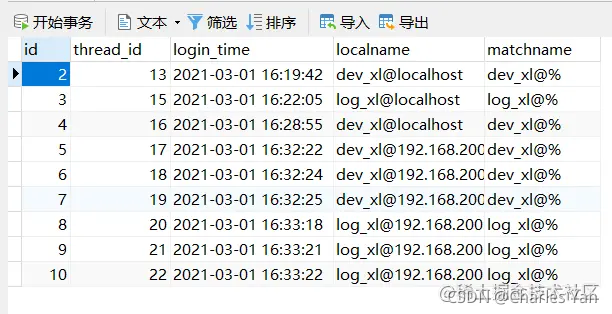 MySQL安全审计功能开启测试