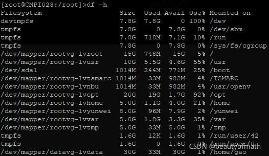 Linux磁盘管理(磁盘、pv、vg、lv、挂载点之间的关系及常用命令)_vg lv-CSDN博客