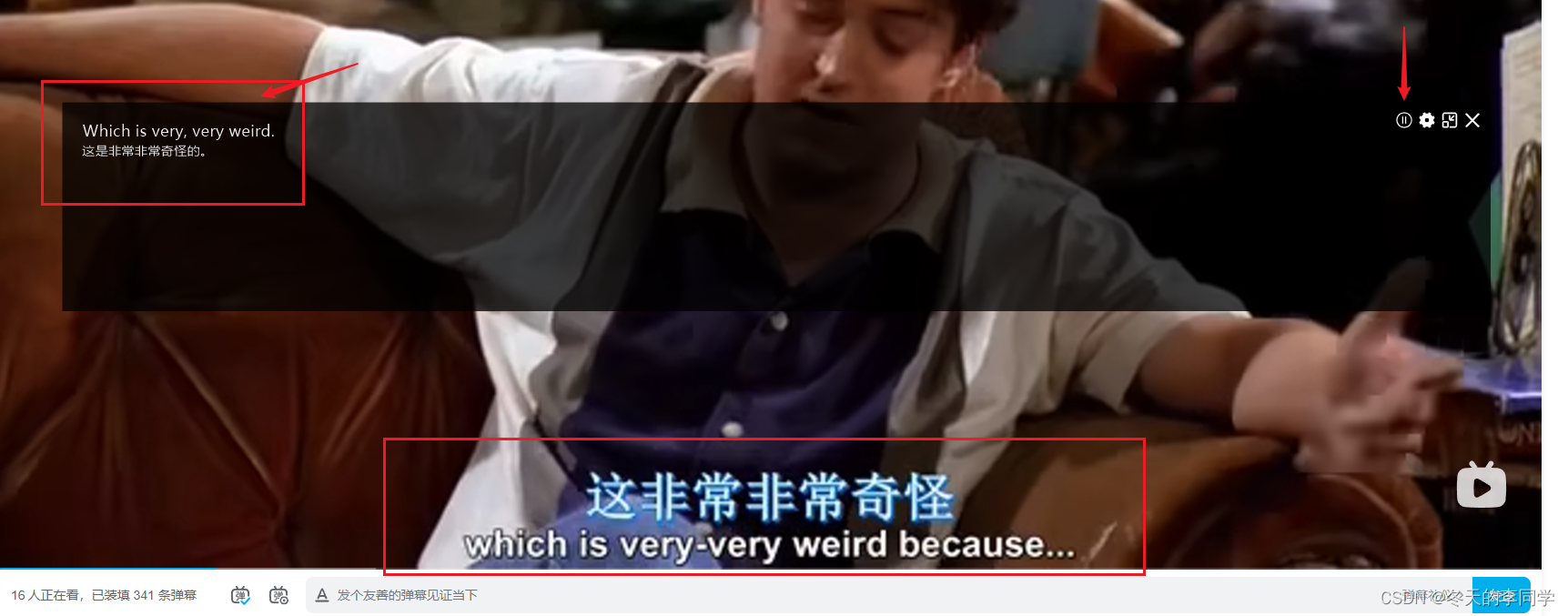 英文视频实时字幕翻译