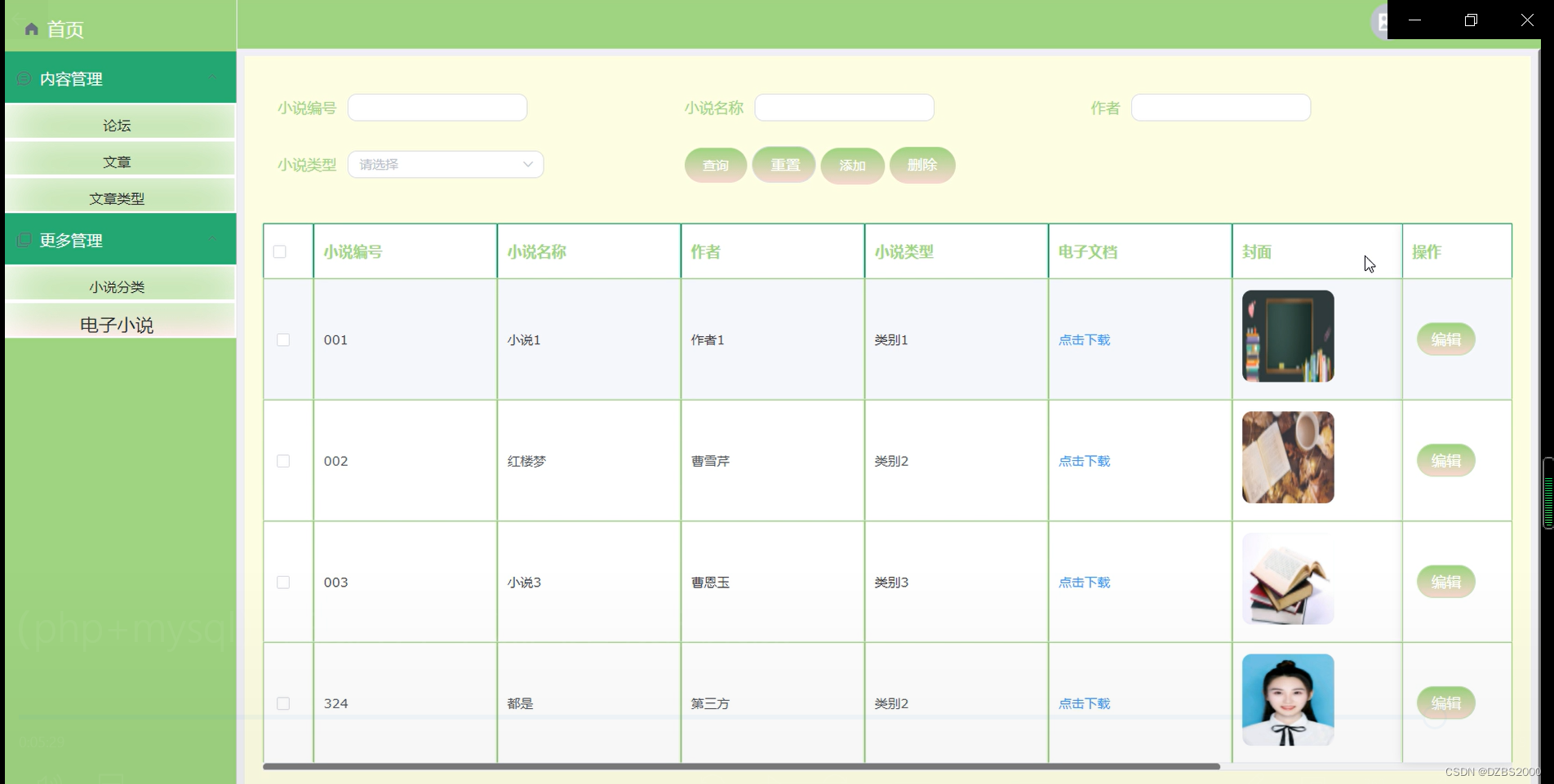 PHP+在线电子小说网站的设计与实现 毕业设计-附源码260907_php小说网站-CSDN博客