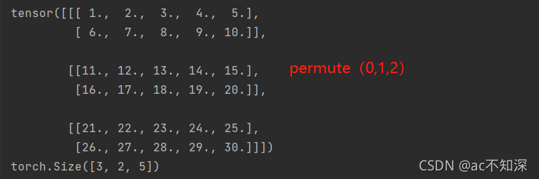 torch中permute()函数用法