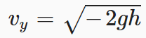 跳跃所需要的垂直速度公式