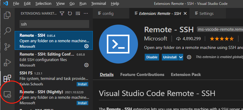 vscode ssh安装