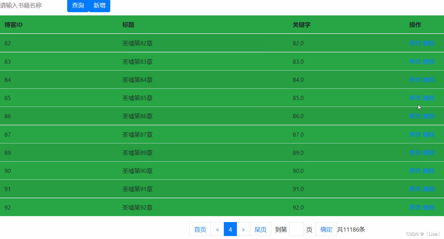 SpringMVC的增删改查的案例