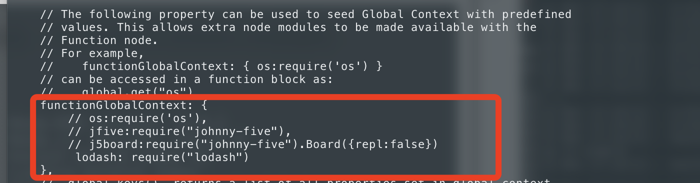 在node-red 的function中使用第三方的npm 库来处理业务逻辑