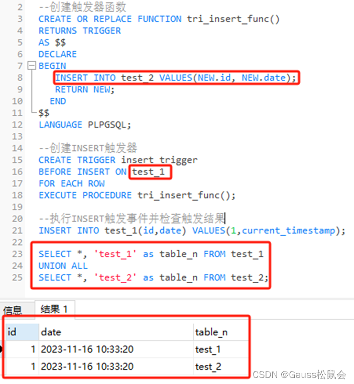 GaussDB数据库SQL系列-触发器