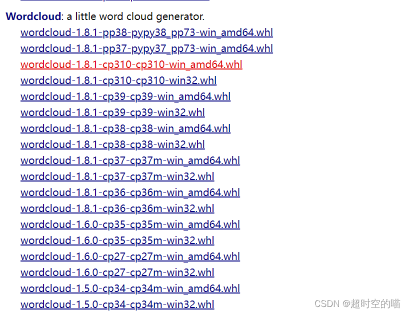 python3.10安装wordcloud_3.10 whl-CSDN博客
