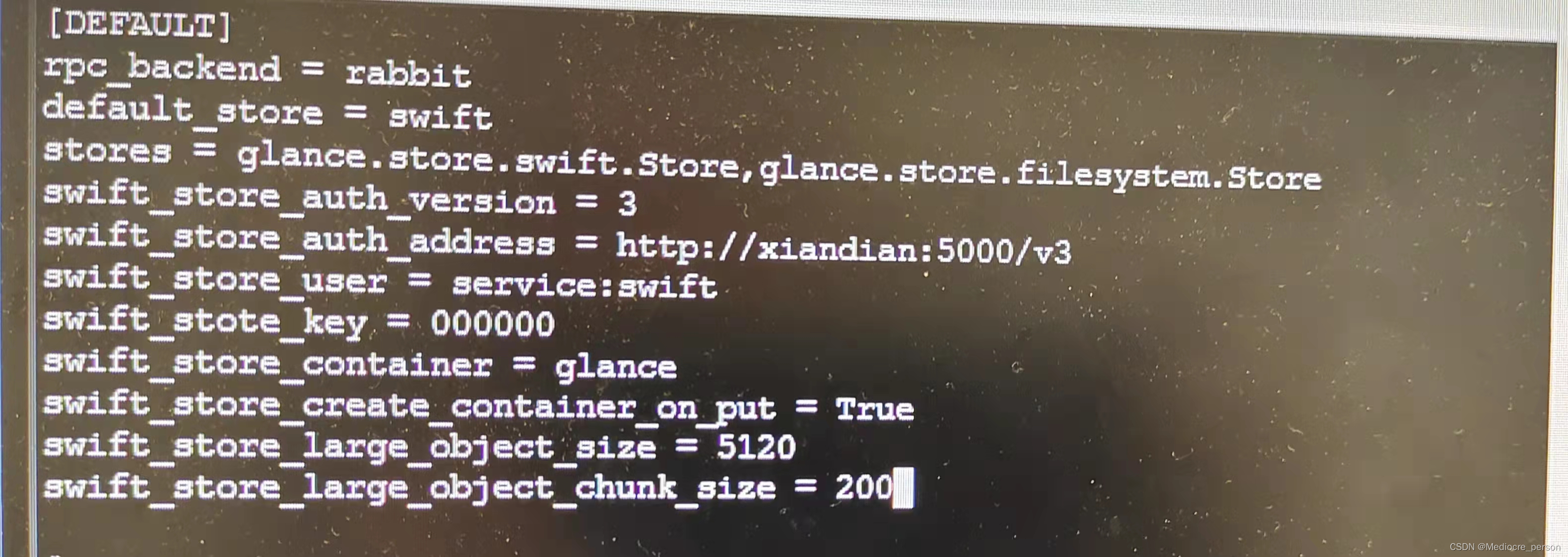 openstack對接對象存儲swift