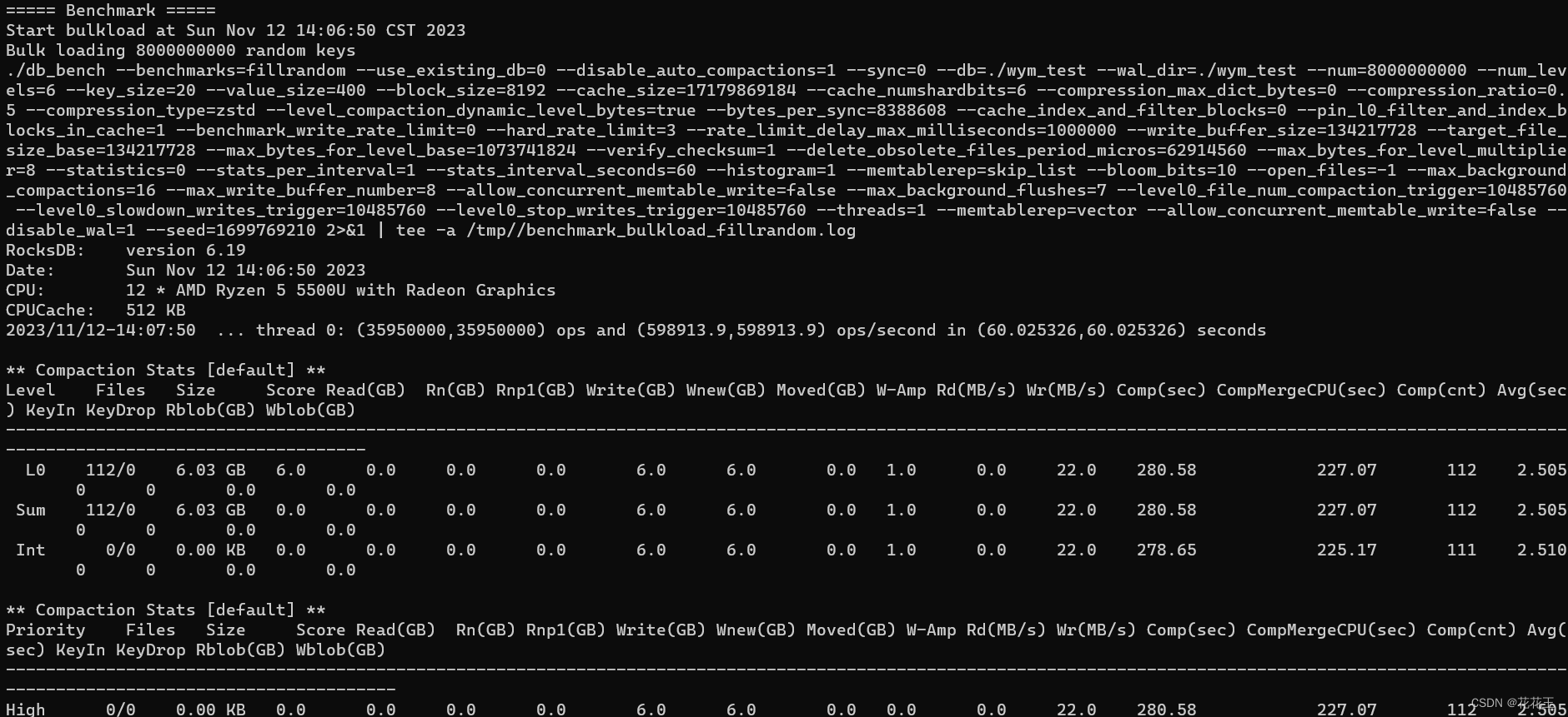 rocksdb中测试工具Benchmark.sh用法（基准、性能测试）