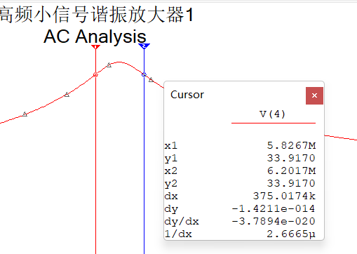 高频小信号谐振放大器【Multisim】【高频电子线路】