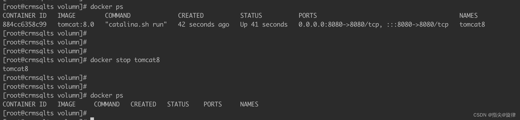 七、Docker 安装Tomcat（流程、注意点、实操）