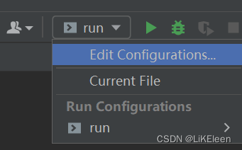 Edit Configurations