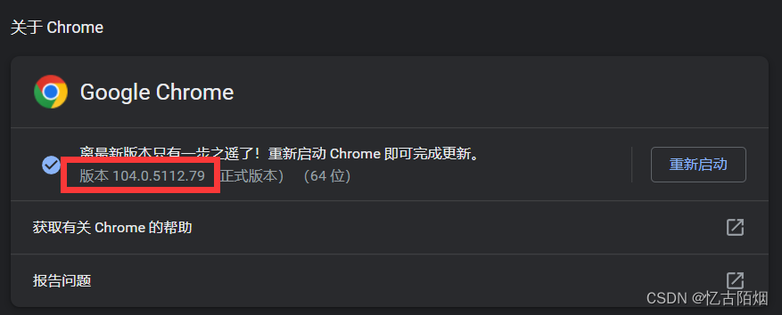 Chrome版本