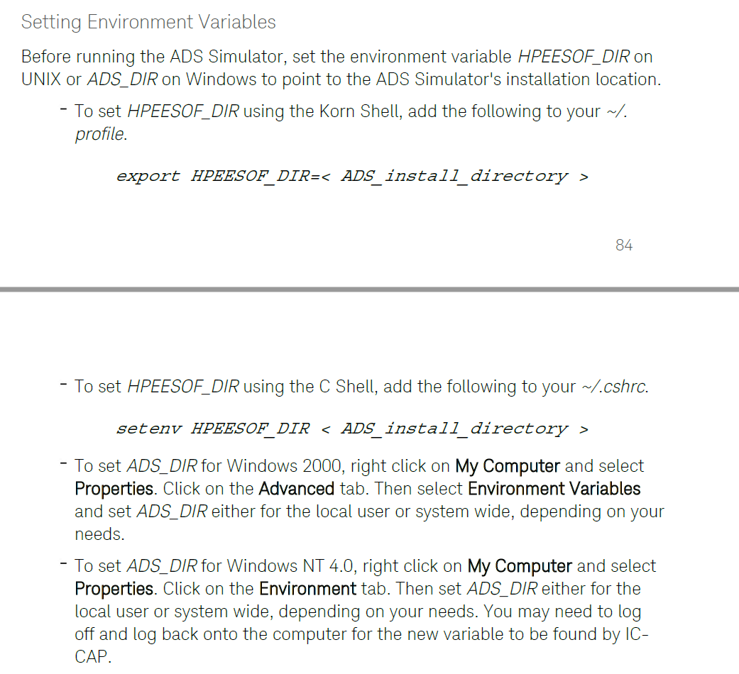 ICCAP2016如何调用ads的仿真器hpeesofsim