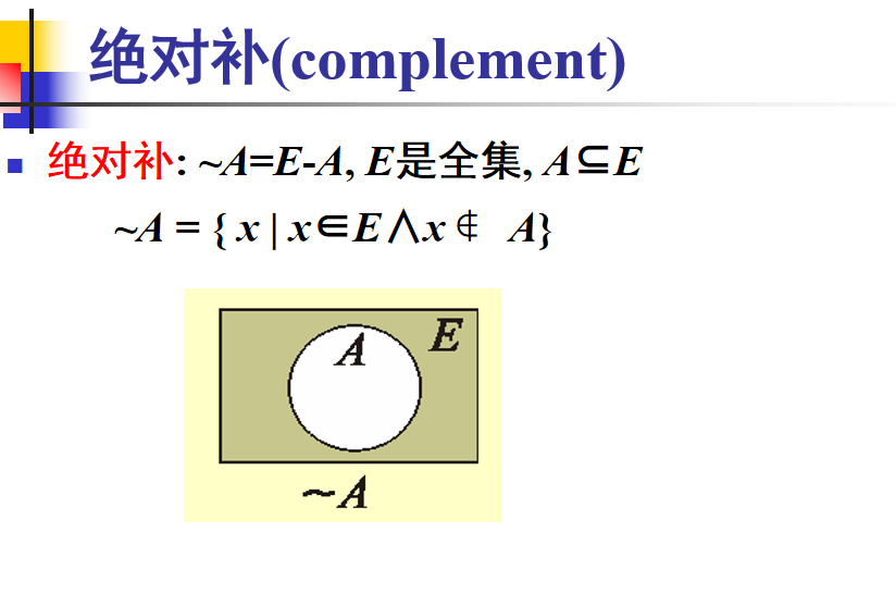 离散数学·集合论【集合概念及基本关系、集合的运算】_绝对补运算-CSDN博客