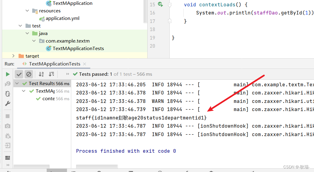 java springboot整合MyBatis做数据库查询操作