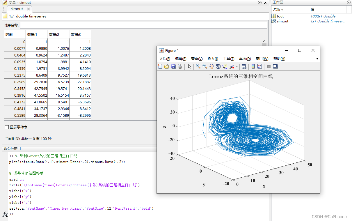 【沧海拾昧】MATLAB\Simulink用S-函数仿真Lorenz系统