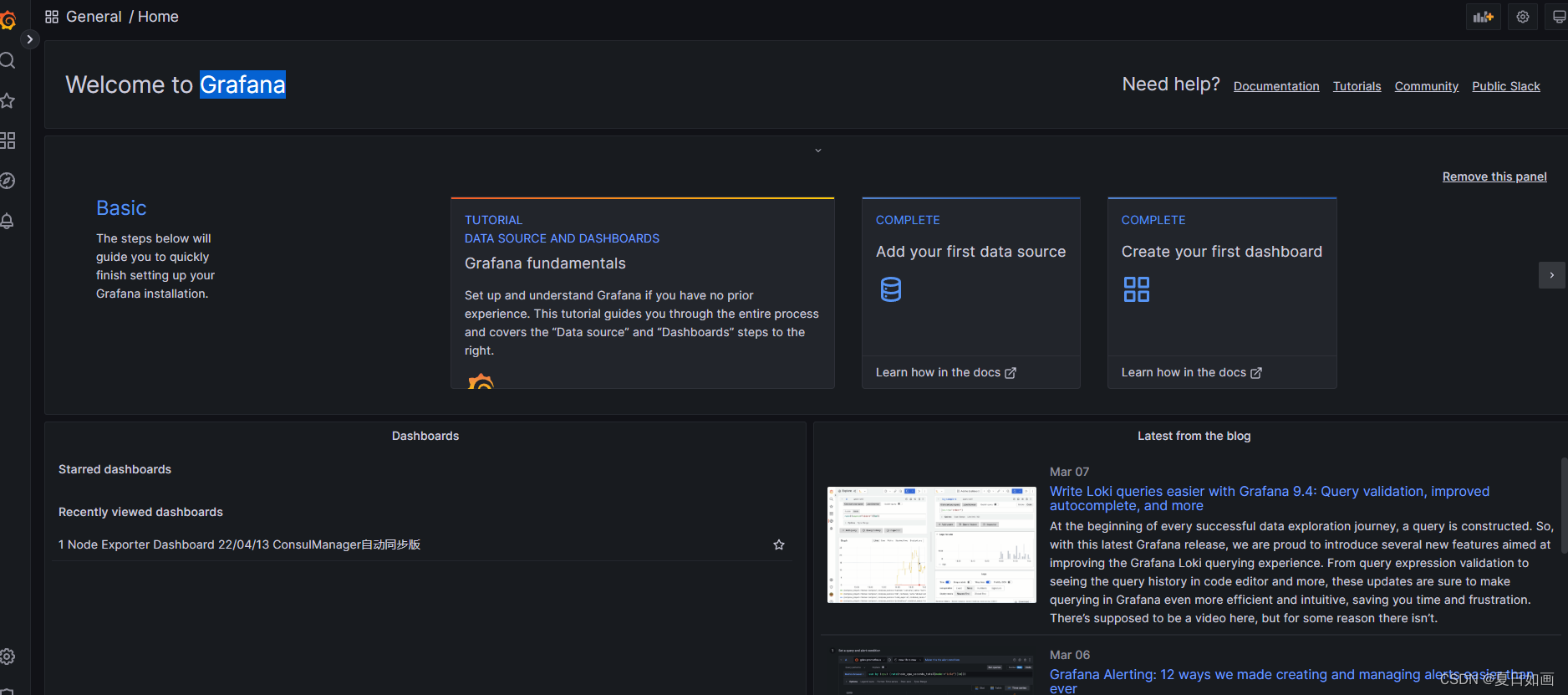 prometheus grafana node exporter container