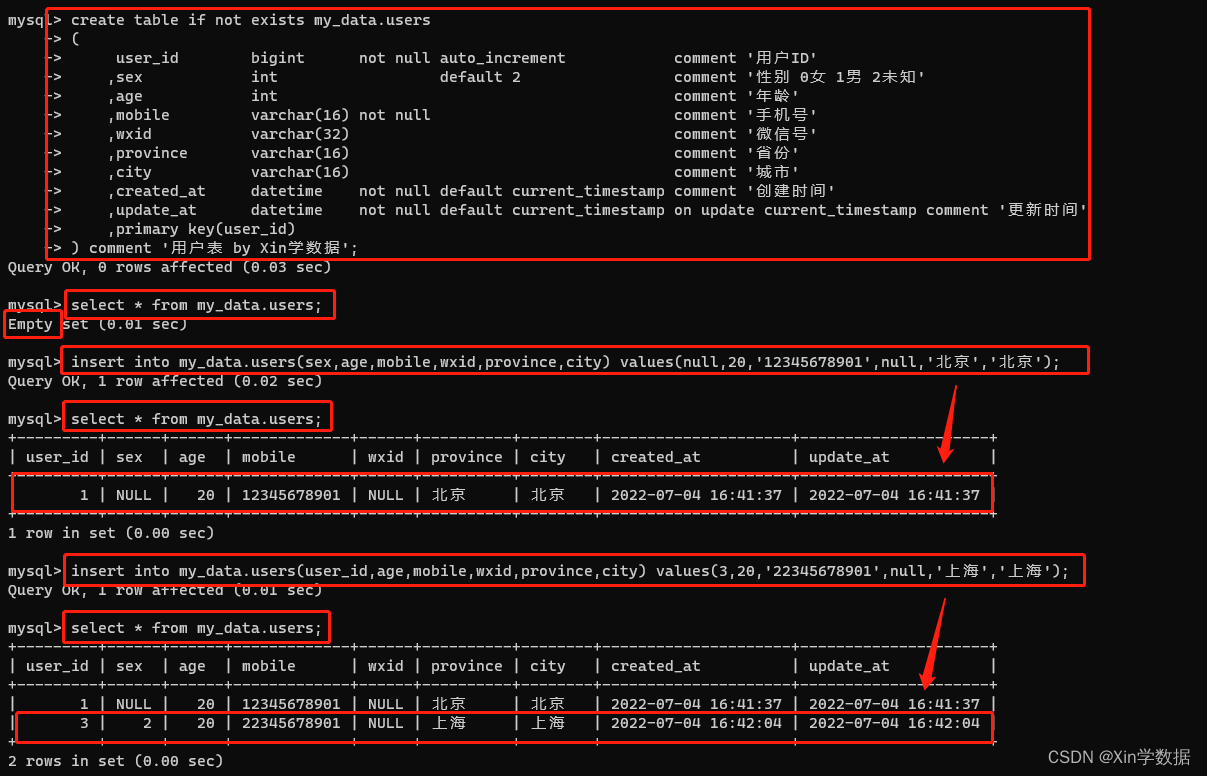 MySQL安装到建库表实践全流程讲解（windows）