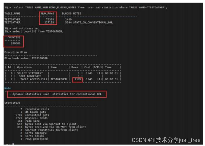 oracle 19c 统计信息详解