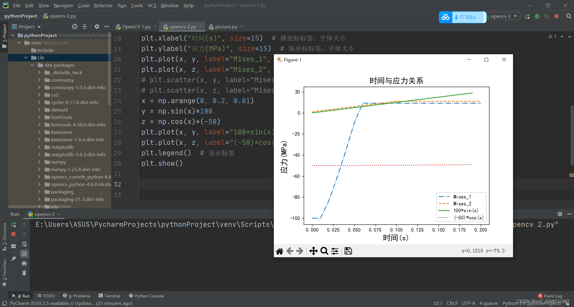 Python3.9 安装matplotlib后运行遇到的问题_安装了matplotlib包但运行不了-CSDN博客