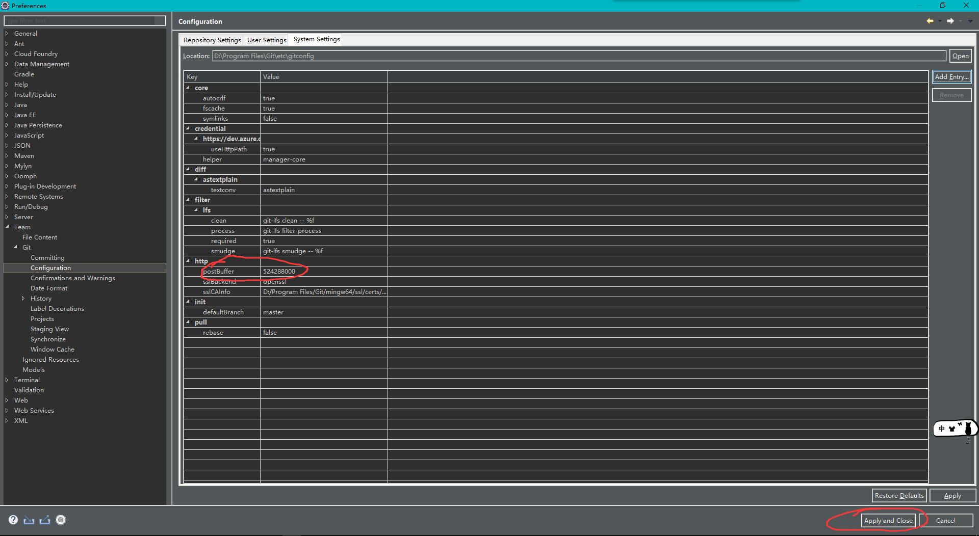 Git Push时报“Error writing request body to server“错误