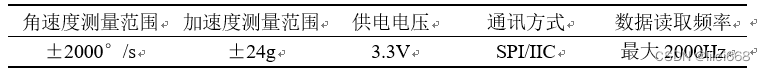 传感器主要参数