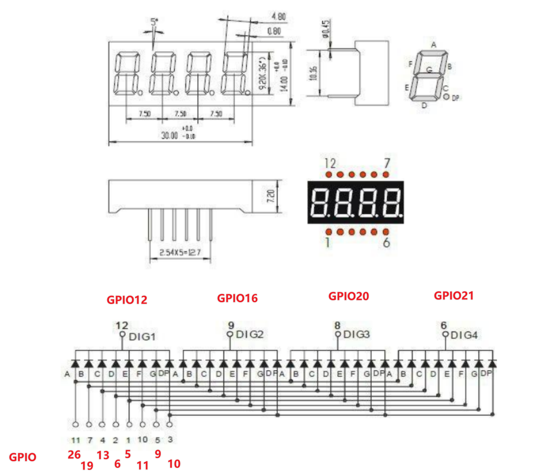 树莓派 4位数码管时间显示_ch423 驱动-CSDN博客