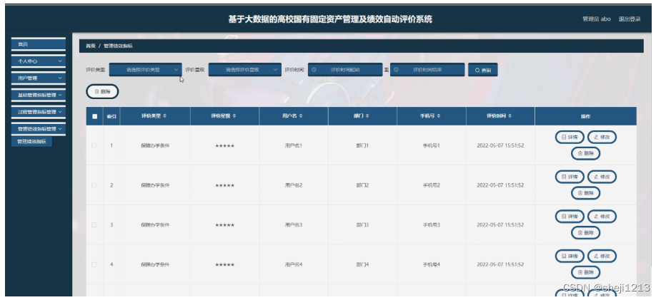 [附源码]Python计算机毕业设计SSM基于大数据的高校国有固定资产管理及绩效自动评价系统（程序+LW)