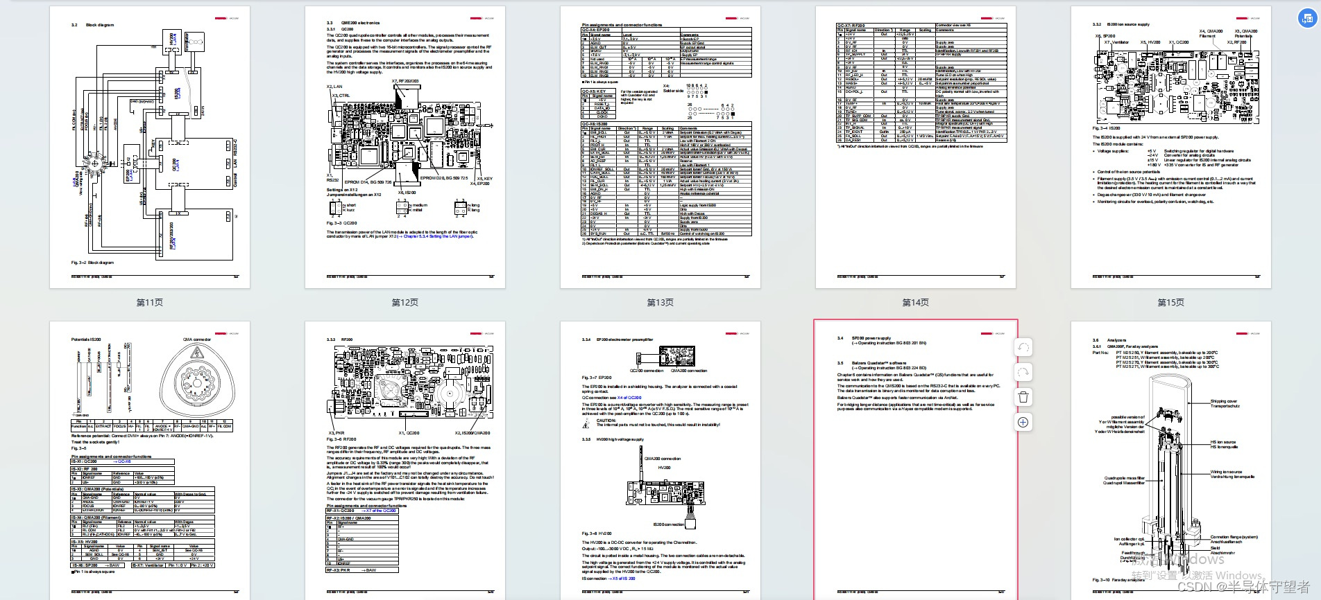 普发Pfeiffer  Prisma QMS200四极质谱计内部电路图装配3D图电路板接口详细注解