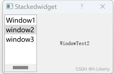 QT QStackedWidget
