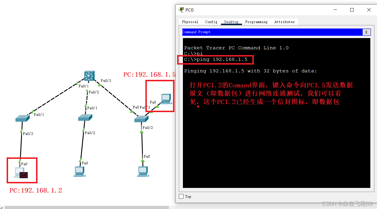 ciscopackettracer入门三层交换机局域网搭建dhcp配置教程