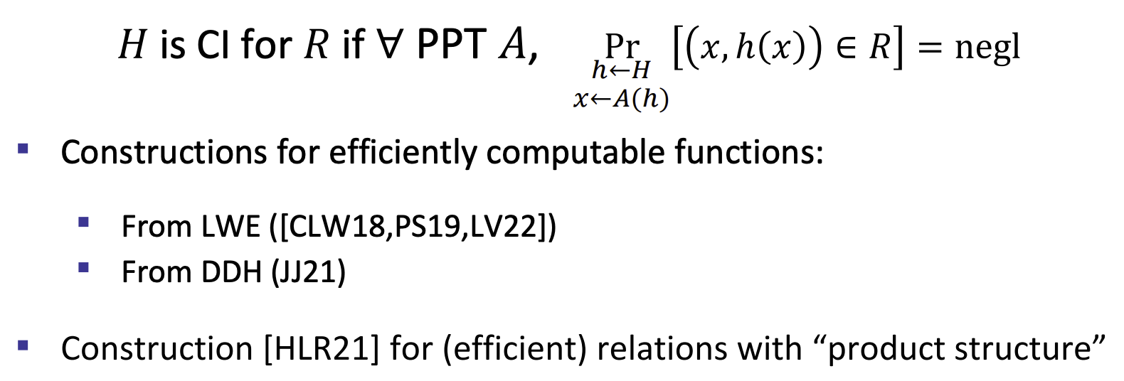 ZKP11.3 Correlation Intractability