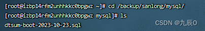 Linux备份Docker的mysql数据并传输到其他服务器保证数据级容灾