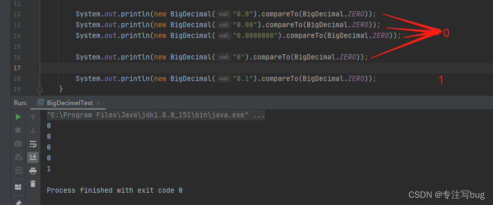 Java——记录BigDecimal与0比较的一个坑