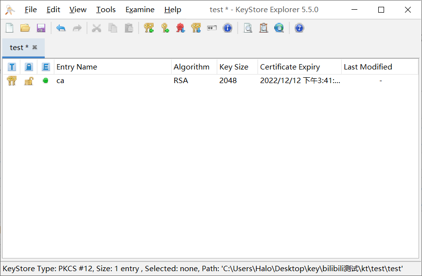 使用 KeyStore Explorer (一个 keytool 的 GUI 工具) 签发带 SAN 的二级证书并导出为 p12 格式在 SpringBoot 中使用CSDN博客