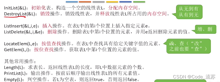 数据结构 线性表的定义和基本操作（以顺序表为例）