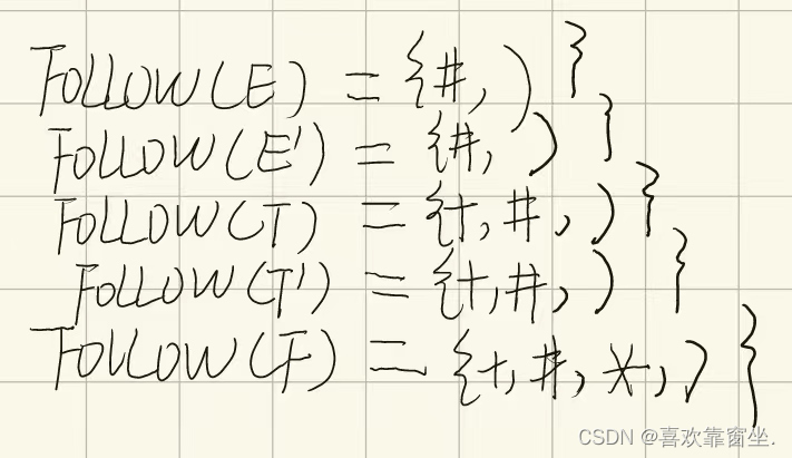 编译原理期末速成-LL(1)文法、FIRST集、FOLLOW集