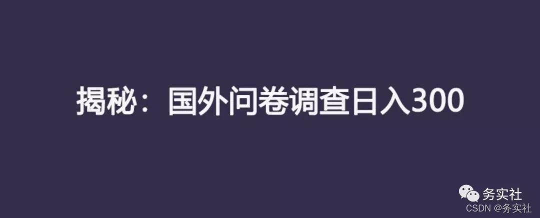 务实社的海哥是如何通过破解国外问卷来赚钱的？