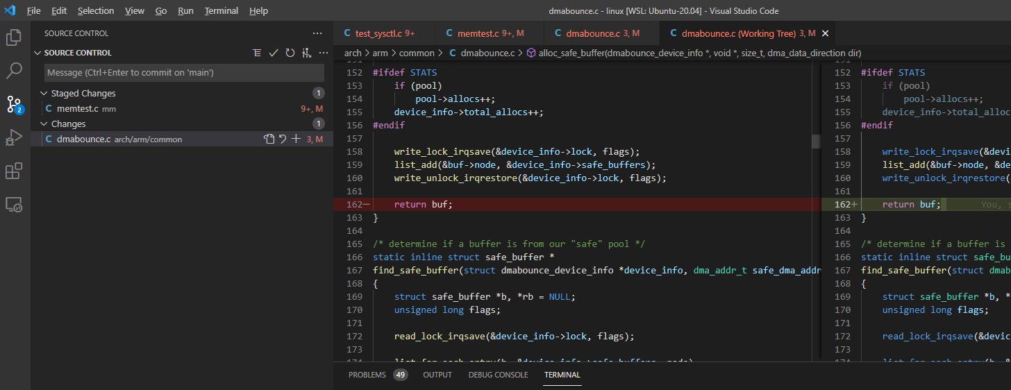 vscode status