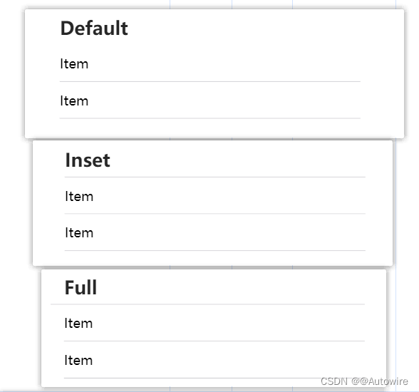 Ionic组件 ion-list ion-list-header