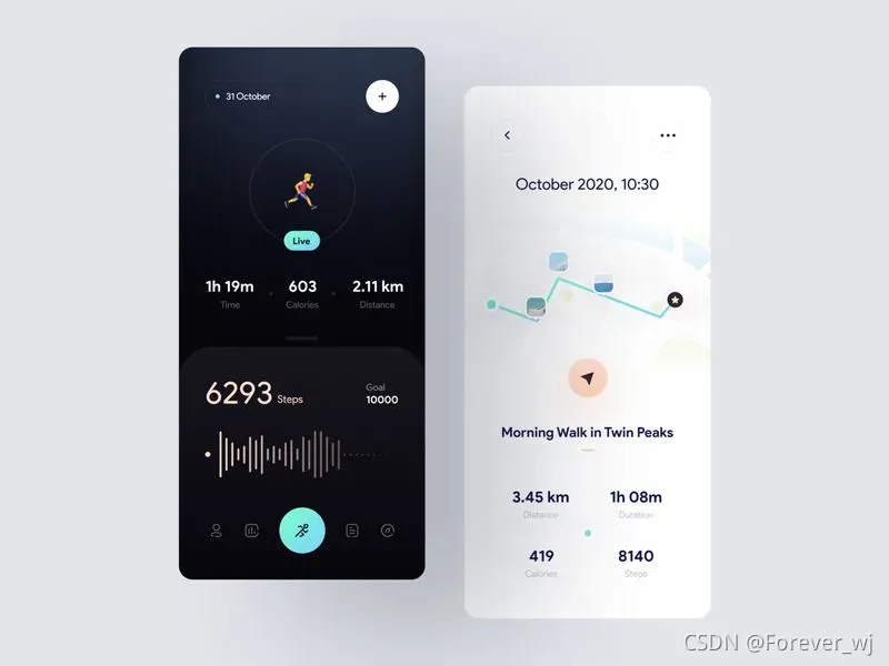 Step Tracker App Concept by MohamadRasouli