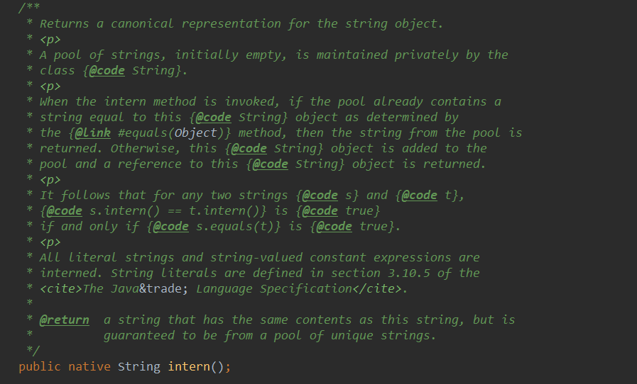 字符串方法intern()详解_intern方法-CSDN博客